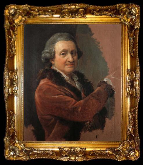 framed  Pompeo Batoni Self portrait, ta009-2